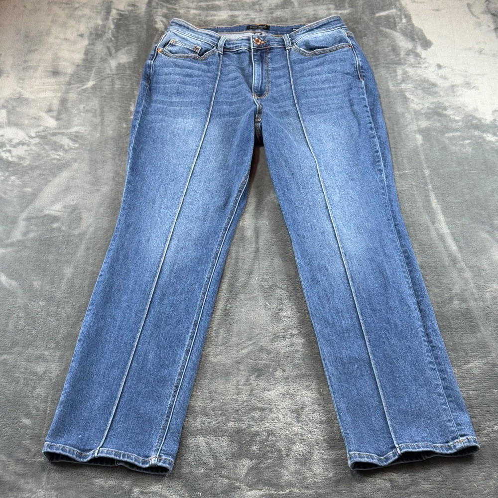 Judy Blue Straight Fit Seam Front Jeans Medium Wash 16W JB82571MD-CO-PL